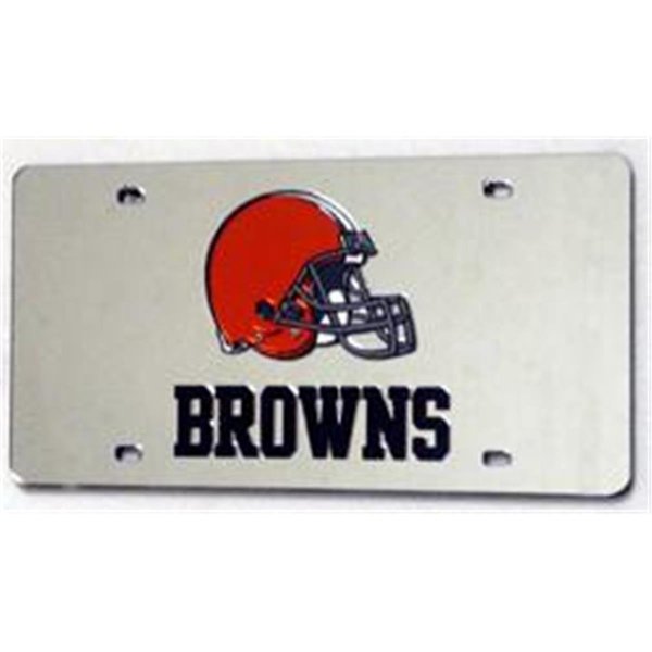 Caseys Cleveland Browns License Plate Laser Cut Silver 9474638548